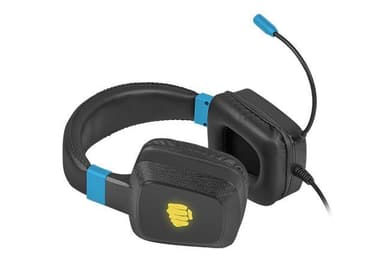 Fury Gaming Headset Raptor Indbygget mikrofon, Sort/Blå