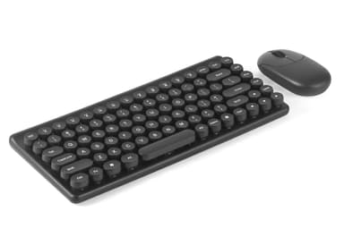 Trådløst tastatur og mus Wifi Sort