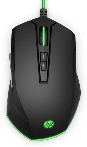 HP Pavilion Gaming Mouse 200, Black/Green