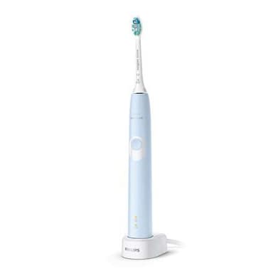 Philips Sonicare ProtectiveClean 4300 Tandbørste HX6803/04 Til voksne, Genopladelig, Sonisk teknologi, Driftstid 2 uger min, Tandbørstningstilstande 2, Lyseblå