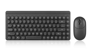 Trådløst tastatur og mus Wifi Sort