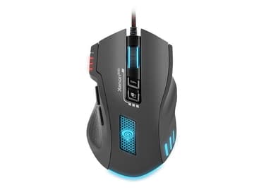 Genesis Xenon 200 NMG-0880 Optisk mus, kablet, nej, gamingmus, sort/ rød