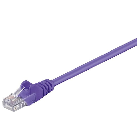 Goobay Netværkskabel CAT 5e, U/UTP, violet, 0,5 m