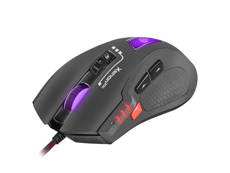 Genesis Xenon 200 NMG-0880 Optisk mus, kablet, nej, gamingmus, sort/ rød