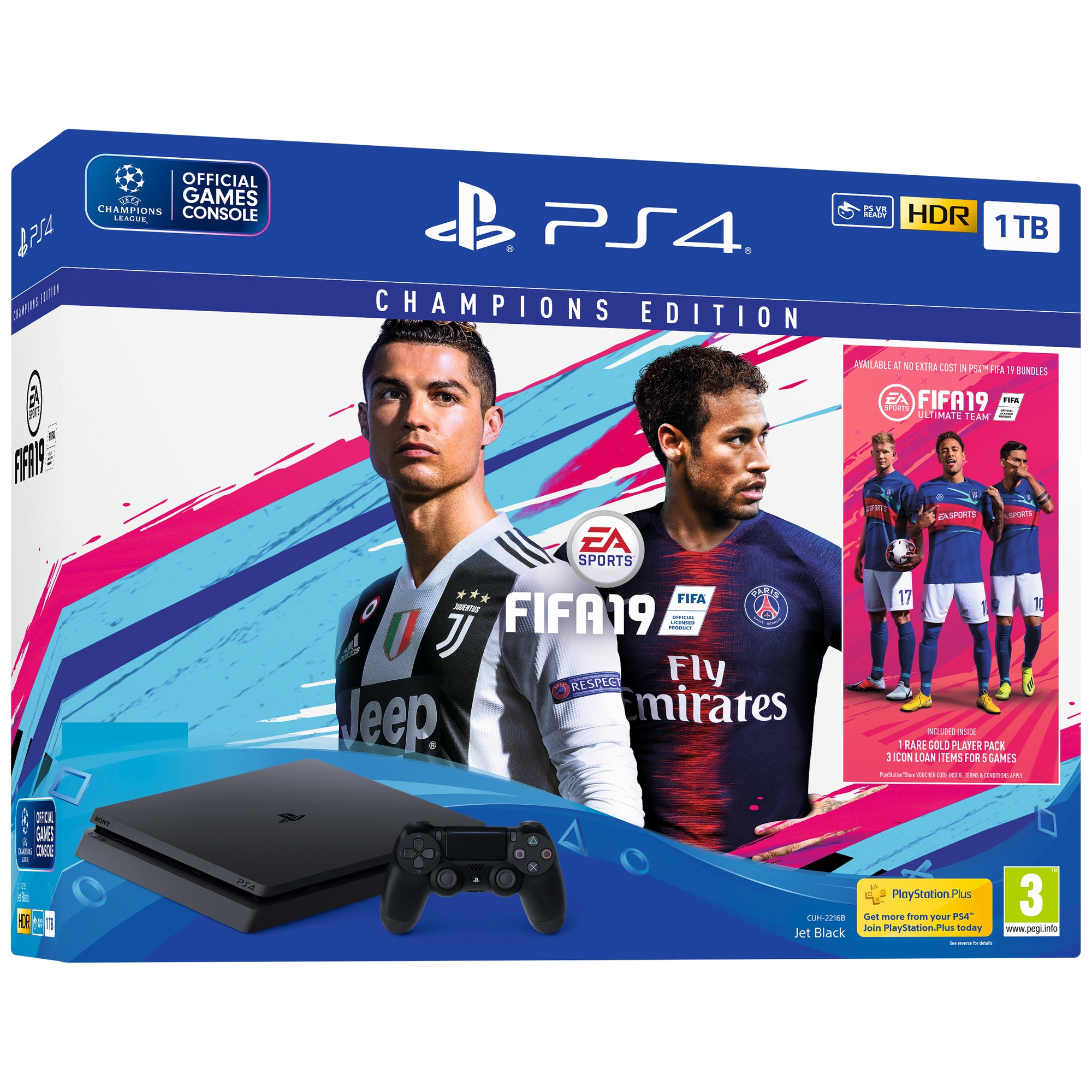 PlayStation Slim 1 TB + FIFA 19 Championship Edition | Elgiganten