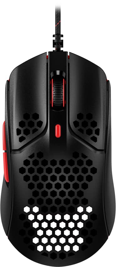 HyperX Pulsefire Haste gaming mus (sort/rød)
