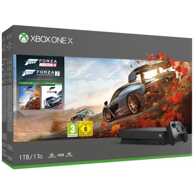 Xbox One X 1 TB: FH4 og FM7 spil-bundle