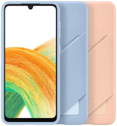Samsung Galaxy A33 cover med plads til kort (blå)