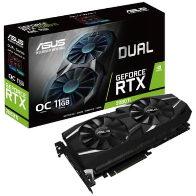 barm kvarter Simuler Asus GeForce RTX 2080 Ti Dual OC grafikkort 11G | Elgiganten