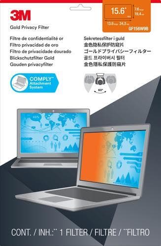 3M Privacy filter laptop 15,6 '' widescreen guld (16: 9)