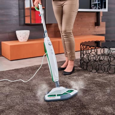 Polti Dampmoppe PTEU0272 Vaporetto SV400_Hygiene Power 1500 W, Vandtank kapacitet 0,3 L, Hvid/Grøn