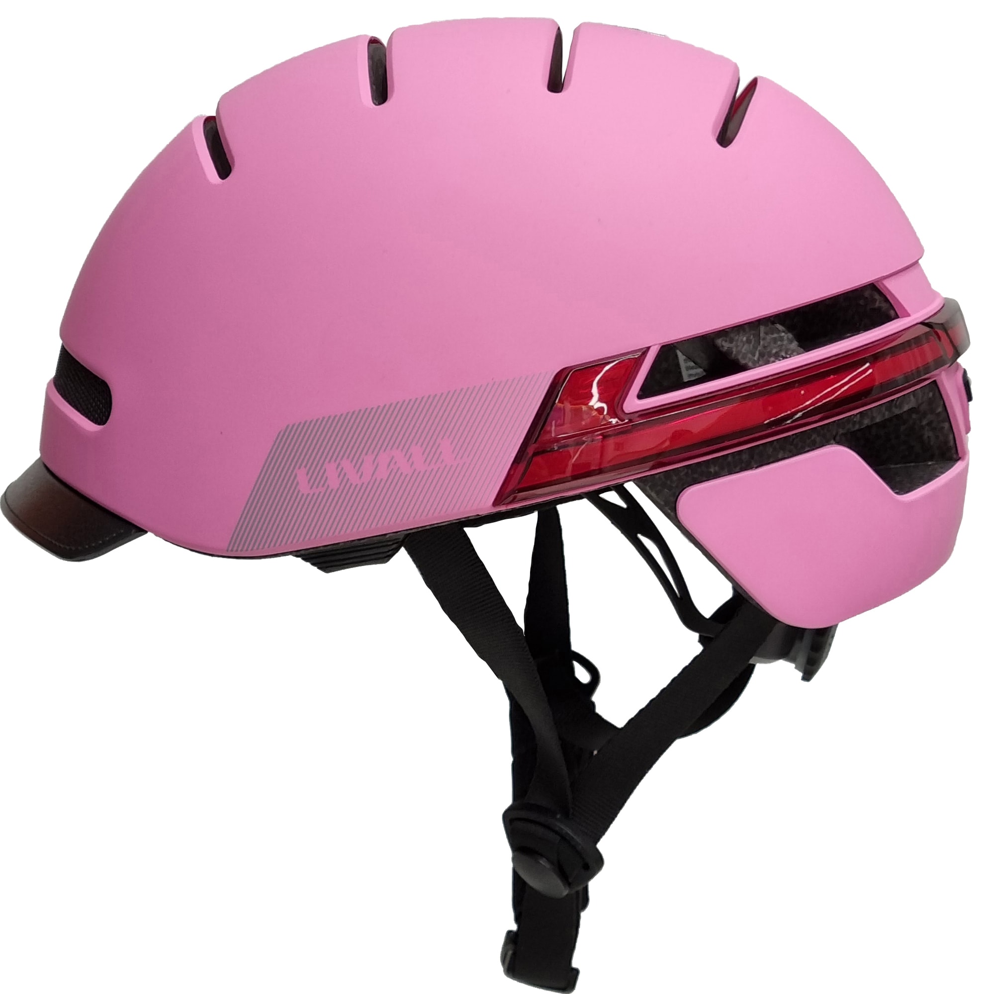 Se Livall bicycle helmet M BH51MNEWLGRM (lyserød) hos Elgiganten