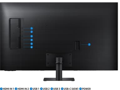 Samsung Smart Monitor M7 43" (sort)