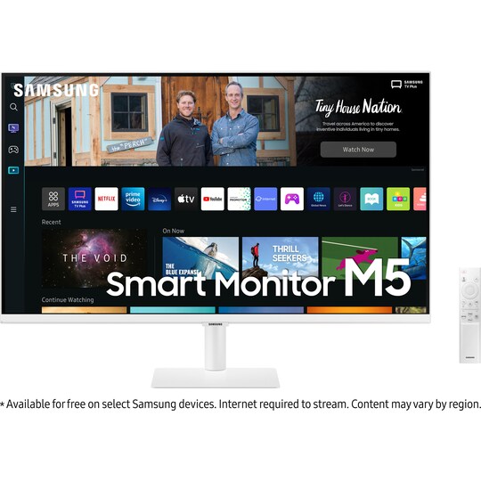 Samsung Smart Monitor M5 32" computerskærm (hvid)