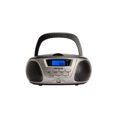 AIWA Mini Boomblaster FM - CD - Bluetooth - USB Grå