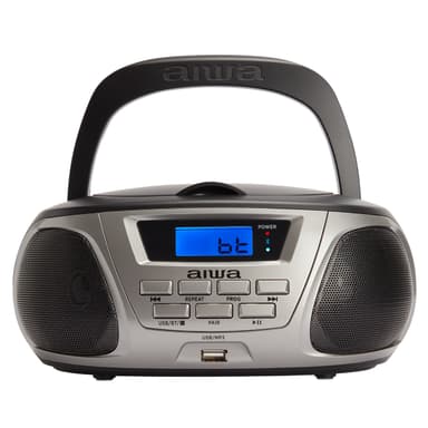 AIWA Mini Boomblaster FM - CD - Bluetooth - USB Grå