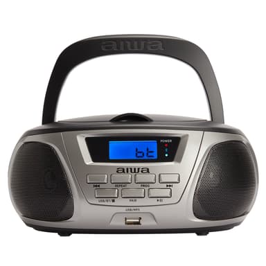 AIWA Mini Boomblaster FM - CD - Bluetooth - USB Grå