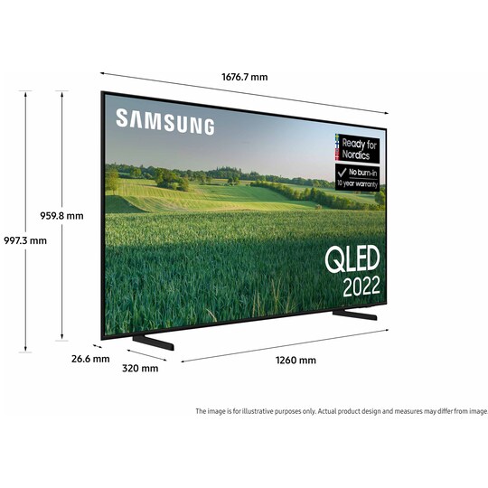 Samsung 75" Q60B 4K QLED Smart TV (2022)