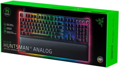 Razer Huntsman V2, optisk gaming-tastatur, RGB LED-lys, nordisk, sort, kablet