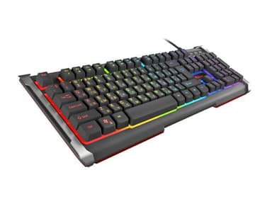 Genesis Rhod 400 RGB Gaming tastatur, RGB LED lys, RU, Sort, Kablet
