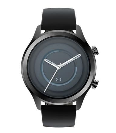 TicWatch C2+ Smart ur, NFC, GPS (satellit), AMOLED, Pulsmåler, Vandtæt, Bluetooth, 1 GB, 4 GB, Android, iOS, Wi-Fi, Snapdragon Wear 2100, 20 mm, Sort