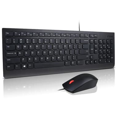Lenovo Essential Wired Keyboard and Mouse Combo Tastaturlayout russisk, sort, russisk / kyrillisk