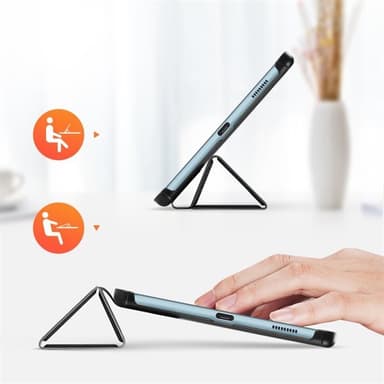 Tri-fold foderal Samsung Galaxy Tab S6 Lite 10.4, Sort