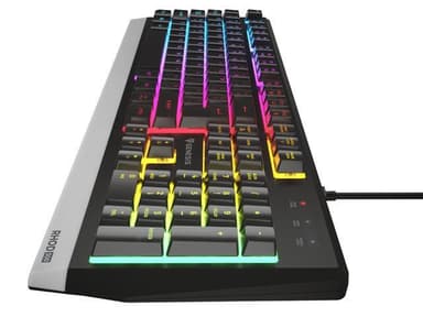 Genesis Rhod 300 RGB Gaming tastatur, RGB LED lys, RU, Sort, Kablet