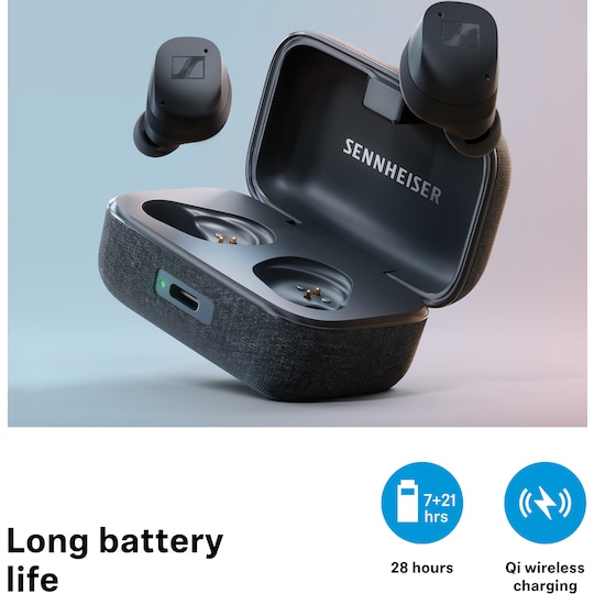 Sennheiser Momentum 3 true wireless in-ear høretelefoner (graphite)