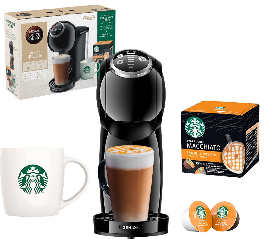 Nescafé Dolce Gusto Genio S Plus kapselmaskine med Starbuckspakke thumbnail