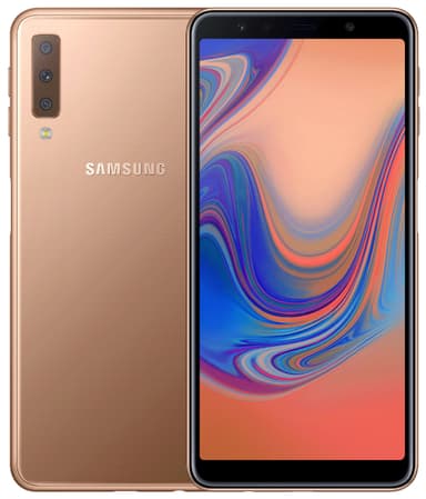Samsung Galaxy A7 2018 smartphone (guld)