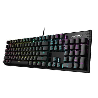 Gigabyte AORUS K1, mekanisk, RGB LED -lys, engelsk, sort, kablet