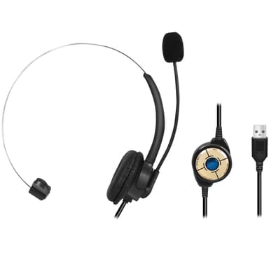 PC headset Mono med mikrofon USB-A