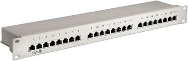 ekspedition Donation solnedgang CAT 5e 19 tommer (48,3 cm) patch-panel, 24 porte (1 HE) | Elgiganten