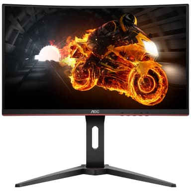 linje frelsen lidelse AOC C24G1 24" buet gaming-skærm (sort) | Elgiganten