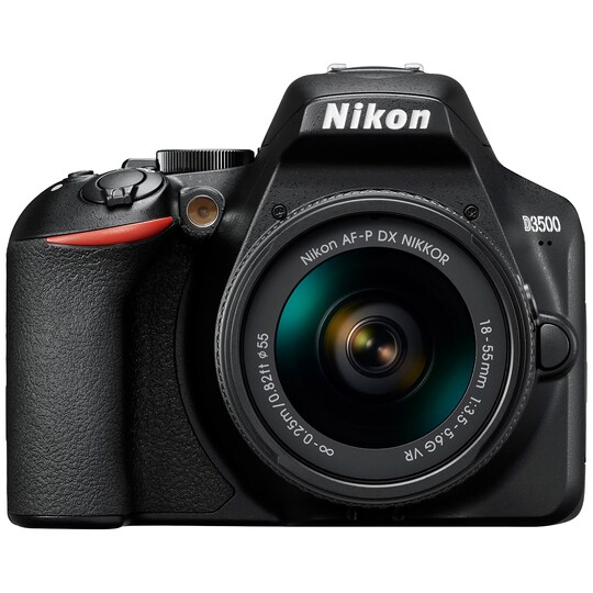 Nikon D3500 digitalkamera + AF-P DX Nikkor 18–55 mm VR zoomobjektiv