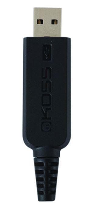Koss-hovedtelefoner CS95 USB-hovedbånd/on-ear, USB, mikrofon, sort/guld,