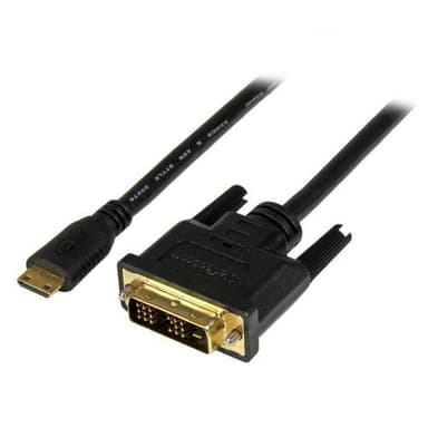 StarTech.com HDCDVIMM3M, 3 m, Mini-HDMI, DVI-D, Hankoppling, Hankoppling, Rak