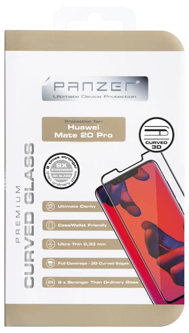 Panzer skærmbeskytter til Huawei Mate 20 Pro (sort)
