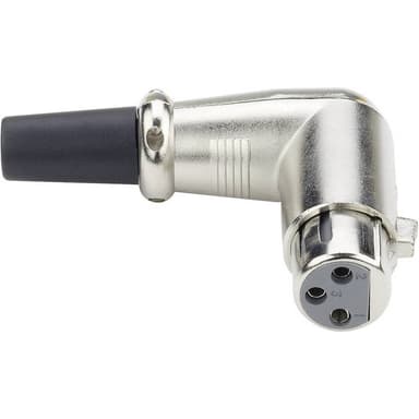 XLR Cable Plugs XLR female, right-angled