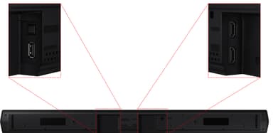 Samsung B560 soundbar med subwoofer