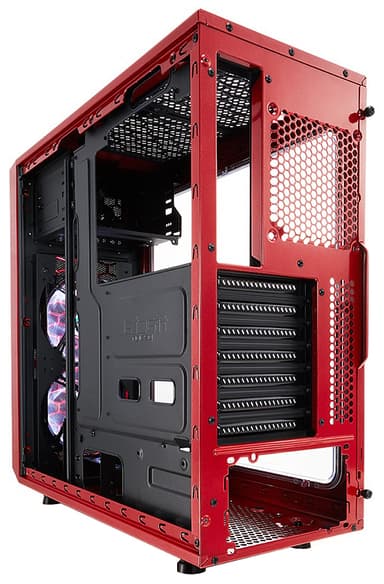 Fractal Design Focus G ATX PC-kabinet (rød, vindue)