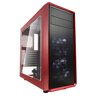 Fractal Design Focus G ATX PC-kabinet (rød, vindue)