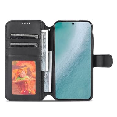SKALO Samsung S22+ AZNS Premium Cut Pungetuie - Sort