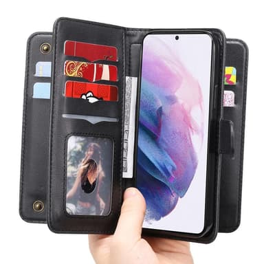 SKALO Samsung S22 10-RUM Flip Cover - Sort
