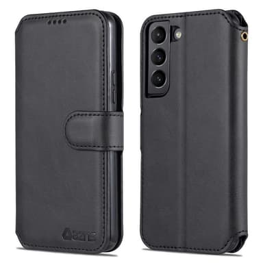 SKALO Samsung S22+ AZNS Premium Cut Pungetuie - Sort