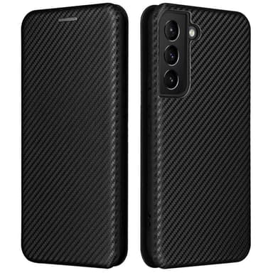 SKALO Samsung S22 Carbon Fiber Pungetui - Sort