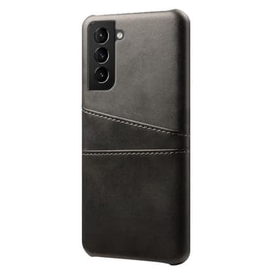 SKALO Samsung S22 PU-læder Kortholder Cover - Sort
