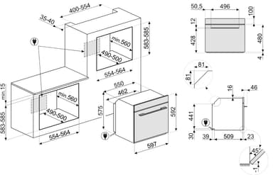 Smeg ovn SO6104S4PS indbygget