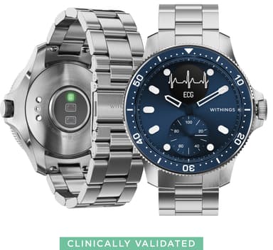 Withings ScanWatch Horizon smartwatch 43 mm (blåt)